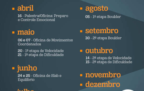 Calendário de eventos 2023